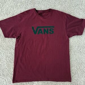 Vans Red and Green Short Sleeve Tee